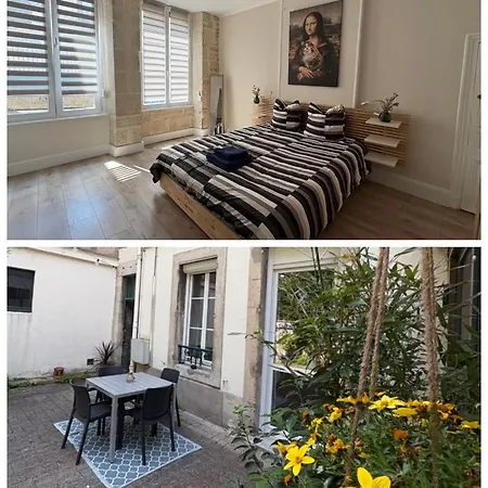 La Cour Du Prince: Cozy Ground Floor With Terrace Near Station Apartment Verdun-sur-Meuse