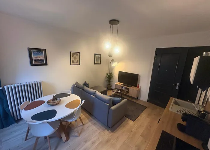 La Cour Du - F2 Centre-ville Avec Cour 默兹河畔凡尔登